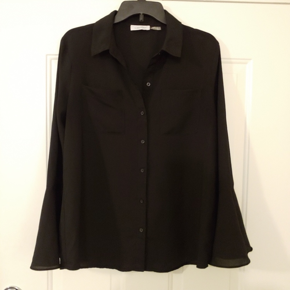 Calvin Klein Woman's Black Blouse